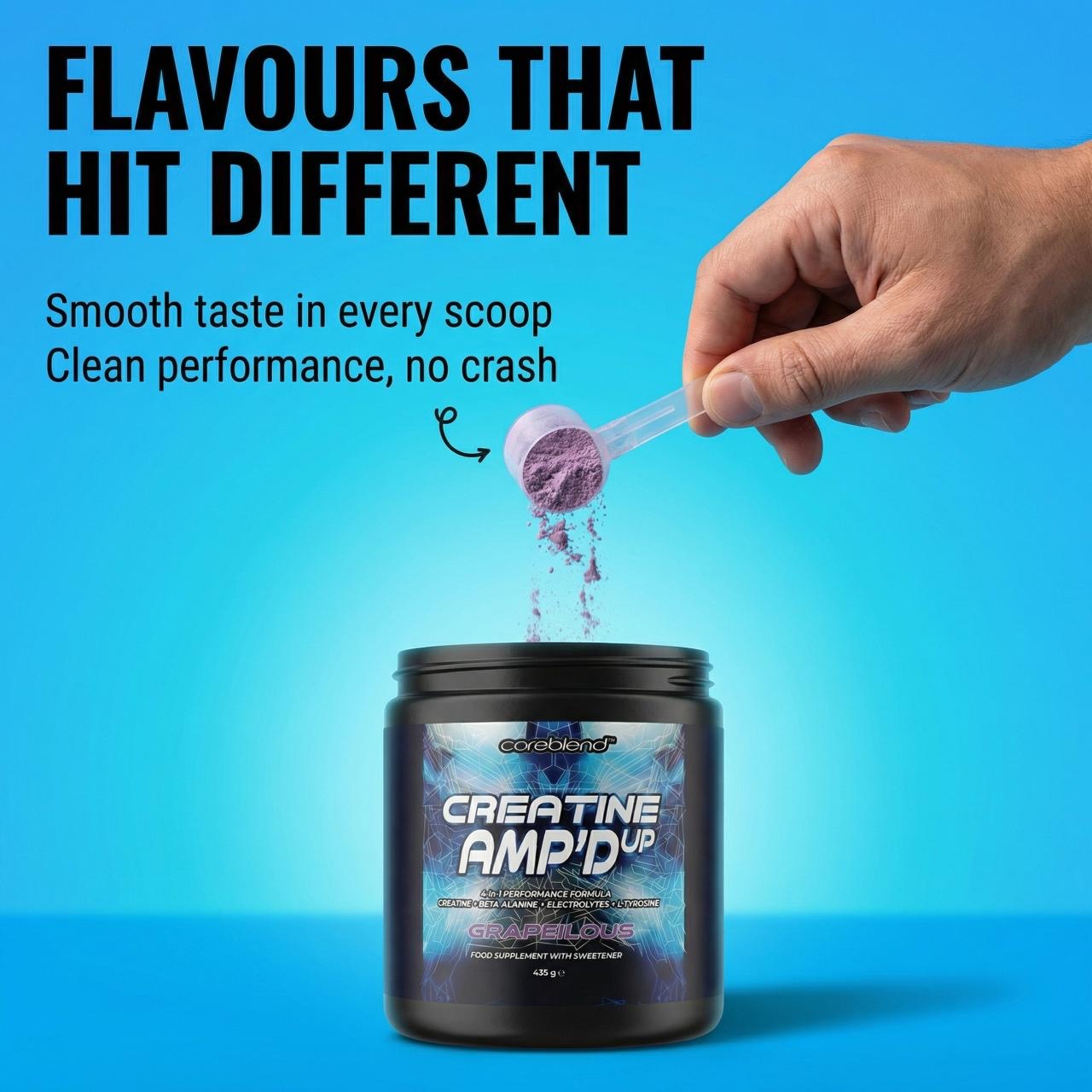 Creatine AMP’D up Grapeilious